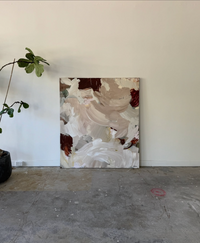 Alisha Falconer abstract burnt clouds fine art canvas print with rich textures and warm tones