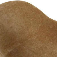 Close-up of the GlobeWest Daisy Spider Leg Office Chair in Dijion fabric upholstery with curved seat and backrest