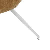 Close-up of the metal leg of a GlobeWest Daisy Spider Leg Office Chair in dijion upholstery with a powder-coated finish.