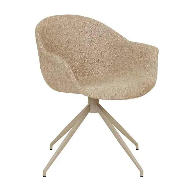 Globe West Occasional Chairs Globe West Daisy Spider Leg Office Chair - Fawn - Matt Cashmere