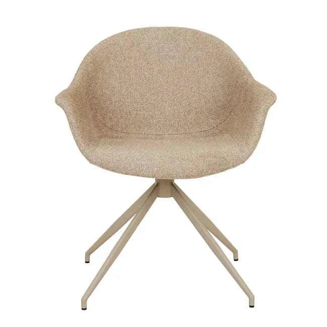 Globe West Occasional Chairs Globe West Daisy Spider Leg Office Chair - Fawn - Matt Cashmere