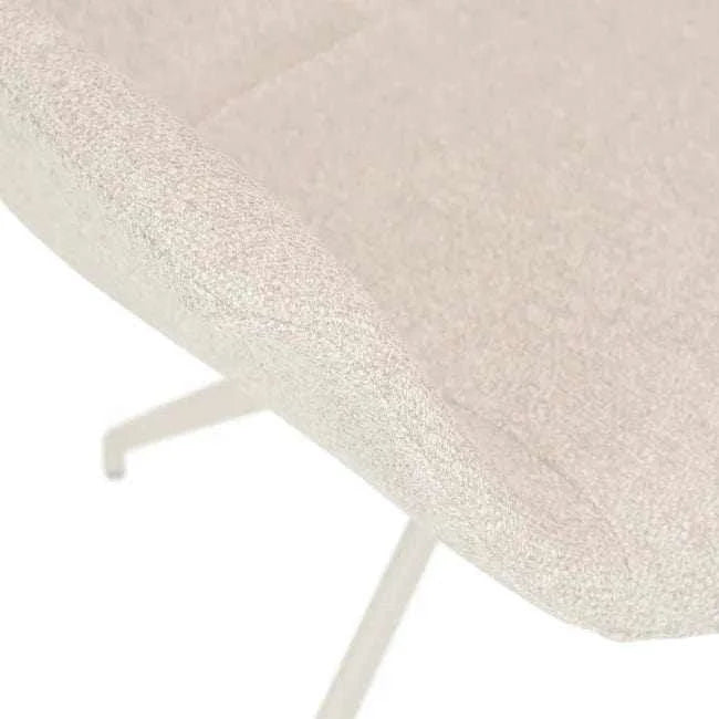 Globe West Occasional Chairs Globe West Daisy Spider Leg Office Chair - Fawn - Matt Cashmere