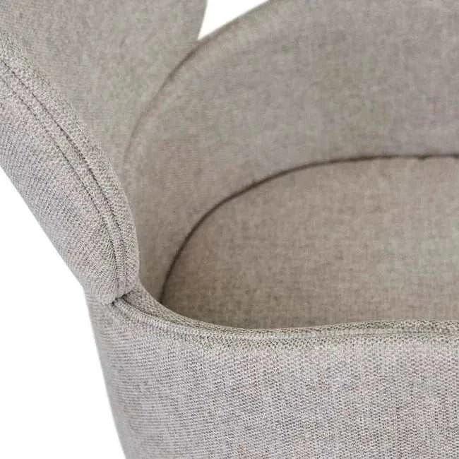 Globe West Desk Chairs GlobeWest Edwin Spider Leg Office Chair - Winter Grey, White