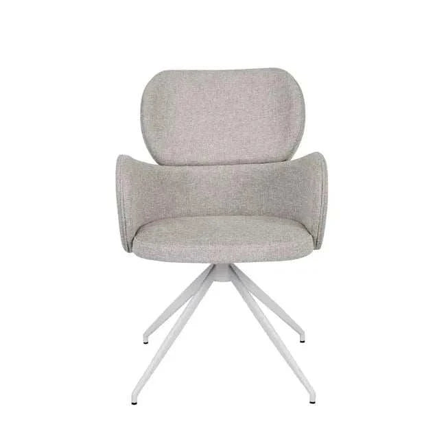Globe West Desk Chairs GlobeWest Edwin Spider Leg Office Chair - Winter Grey, White