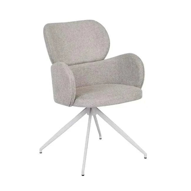 Globe West Desk Chairs GlobeWest Edwin Spider Leg Office Chair - Winter Grey, White