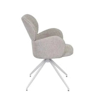 Globe West Desk Chairs GlobeWest Edwin Spider Leg Office Chair - Winter Grey, White