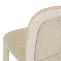 GlobeWest Estelle Dining Chair - Ecru Wheat/Whisper