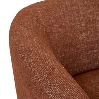 GlobeWest Flo Occasional Chair Brick back detail