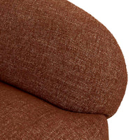 GlobeWest Flo Occasional Chair Brick seat detail