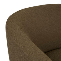 GlobeWest Flo Occasional Chair - Deep Olive - Natural Ash