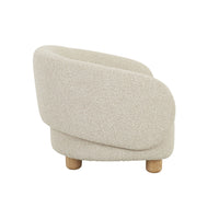 GlobeWest Flo Occasional Chair in Moonbeam, side view