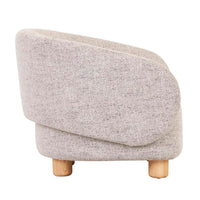 GlobeWest Flo Occasional Chair in Moon Rock, side view