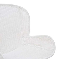 Globe West Dining Chairs Globe West Granada Butterfly Closed Weave Dining Chair, White