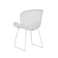 Globe West Dining Chairs Globe West Granada Butterfly Closed Weave Dining Chair, White