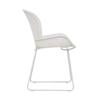 Globe West Dining Chairs Globe West Granada Butterfly Closed Weave Dining Chair, White