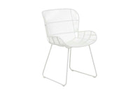 GlobeWest Granada Butterfly Dining Chair - White