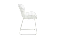 GlobeWest Granada Butterfly Dining Chair - White