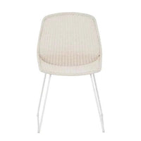 Globe West Dining Chairs Globe West Granada Scoop Closed Weave Dining Chair, Chalk/White