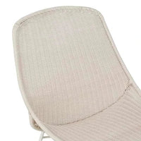 Globe West Dining Chairs Globe West Granada Scoop Closed Weave Dining Chair, Chalk/White