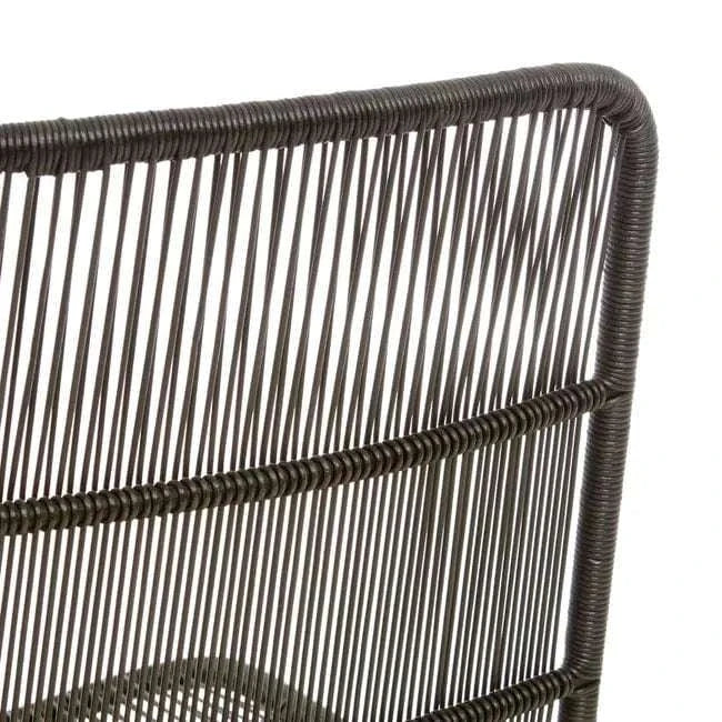 Globe West Dining Chairs Globe West Granada Sleigh Dining Chair - Liquorice