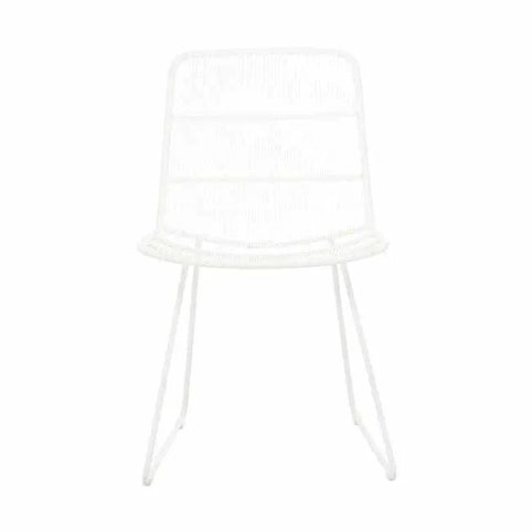 Globe West Dining Chairs Globe West Granada Sleigh Dining Chair - White