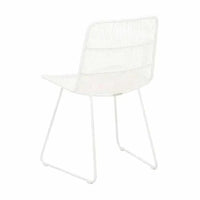 Globe West Dining Chairs Globe West Granada Sleigh Dining Chair - White