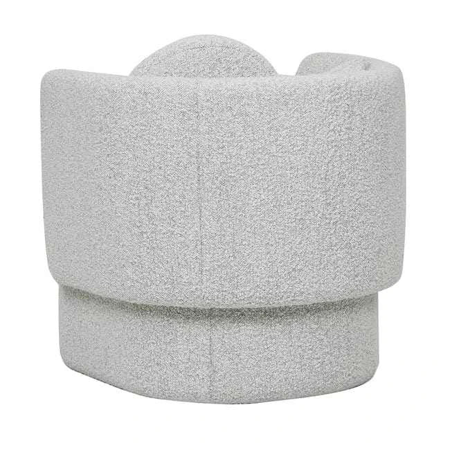 Globe West Occasional Chairs Globe West Hugo Bow Occasional Chair, Grey Speckle Boucle