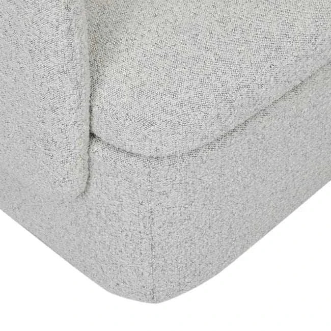 Globe West Occasional Chairs Globe West Hugo Bow Occasional Chair, Grey Speckle Boucle