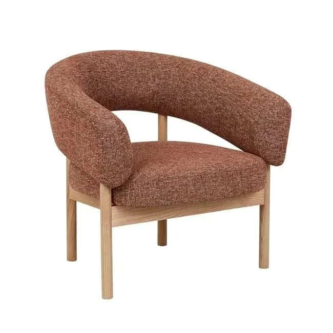 Globe West Occasional Chairs GlobeWest Jenson Occasional Chair - Cinnamon Speckle - Natural Ash