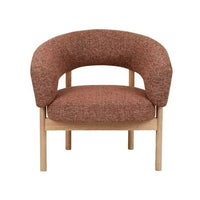 Globe West Occasional Chairs GlobeWest Jenson Occasional Chair - Cinnamon Speckle - Natural Ash