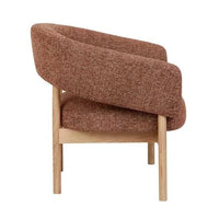 Globe West Occasional Chairs GlobeWest Jenson Occasional Chair - Cinnamon Speckle - Natural Ash