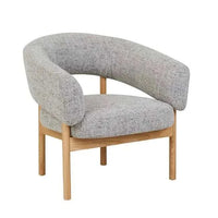 Globe West Occasional Chairs GlobeWest Jenson Occasional Chair - Moon Rock - Natural Ash