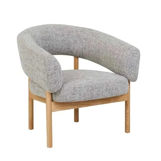 Globe West Occasional Chairs GlobeWest Jenson Occasional Chair - Moon Rock - Natural Ash