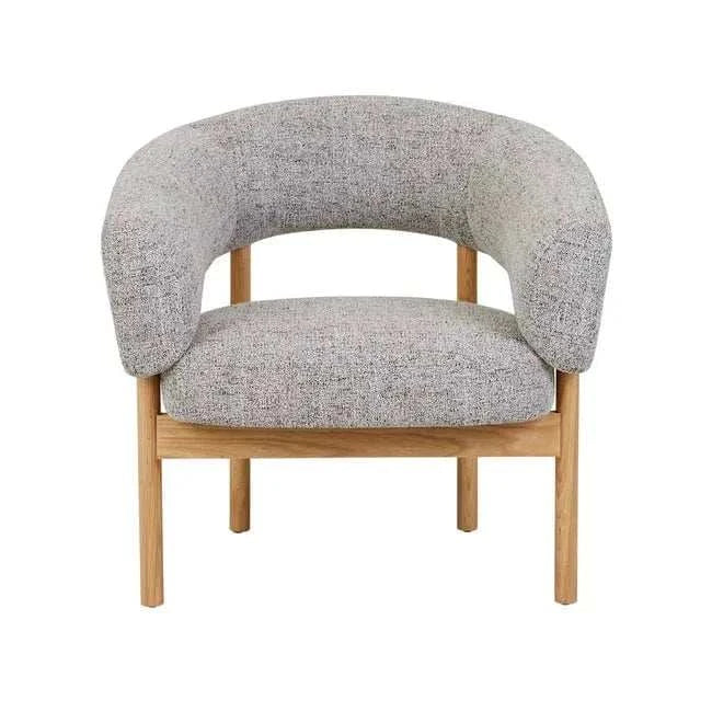 Globe West Occasional Chairs GlobeWest Jenson Occasional Chair - Moon Rock - Natural Ash