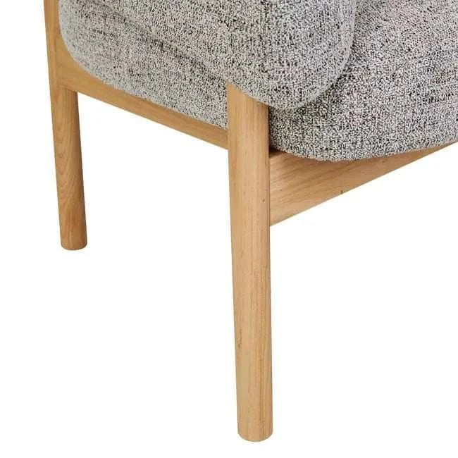 Globe West Occasional Chairs GlobeWest Jenson Occasional Chair - Moon Rock - Natural Ash
