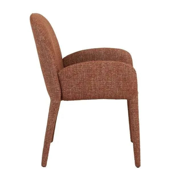 Globe West Dining Chairs GlobeWest Jules Dining Armchair - Brick