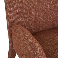 GlobeWest Jules Dining Armchair - Brick