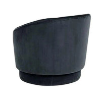 Globe West Occasional Chairs Globe West Kennedy Luca Grand Occasional Chair, Blue Charcoal Velvet