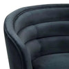 Globe West Occasional Chairs Globe West Kennedy Luca Grand Occasional Chair, Blue Charcoal Velvet