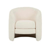 Globe West Occasional Chairs Globe West Kennedy Tenner Occasional Chair, Beige Boucle