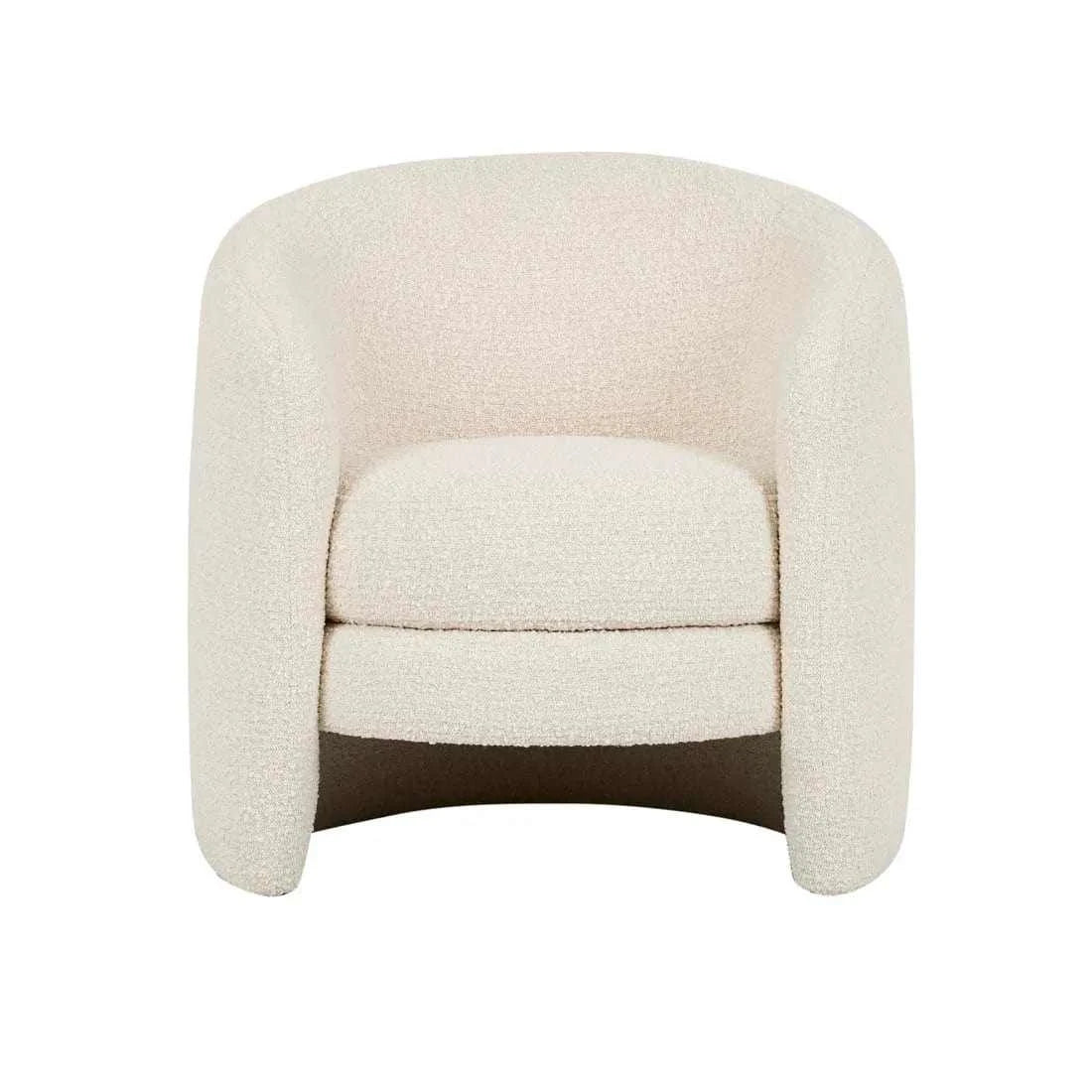 Globe West Occasional Chairs Globe West Kennedy Tenner Occasional Chair, Beige Boucle