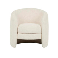 Globe West Occasional Chairs Globe West Kennedy Tenner Occasional Chair, Beige Boucle