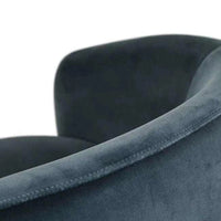Globe West Occasional Chairs Kennedy Tenner Occasional Chair, Blue Charcoal Velvet
