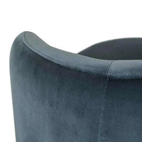 Globe West Occasional Chairs Kennedy Tenner Occasional Chair, Blue Charcoal Velvet