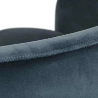 Globe West Occasional Chairs Kennedy Tenner Occasional Chair, Blue Charcoal Velvet
