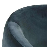 Globe West Occasional Chairs Kennedy Tenner Occasional Chair, Blue Charcoal Velvet