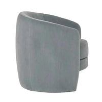 Globe West Occasional Chairs Globe West Kennedy Tenner Occasional Chair, Misty Blue Velvet