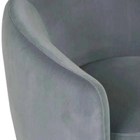 Globe West Occasional Chairs Globe West Kennedy Tenner Occasional Chair, Misty Blue Velvet