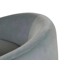 Globe West Occasional Chairs Globe West Kennedy Tenner Occasional Chair, Misty Blue Velvet