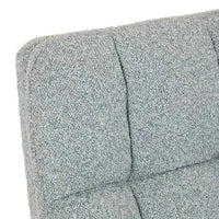 GlobeWest Kip Occasional Chair in Nimbus grey with natural ash wood legs, plush upholstered seat, and high supportive backrest.